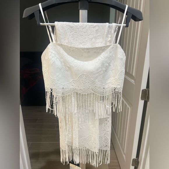 NWT SET - MAJORELLE Honolua crop top & Pant in Ivory - medium ($400) - Picture 7 of 12